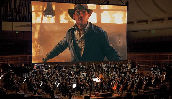 Una delle proiezioni con orchestra dal vivo di Indiana Jones - I Predatori dell'arca perduta