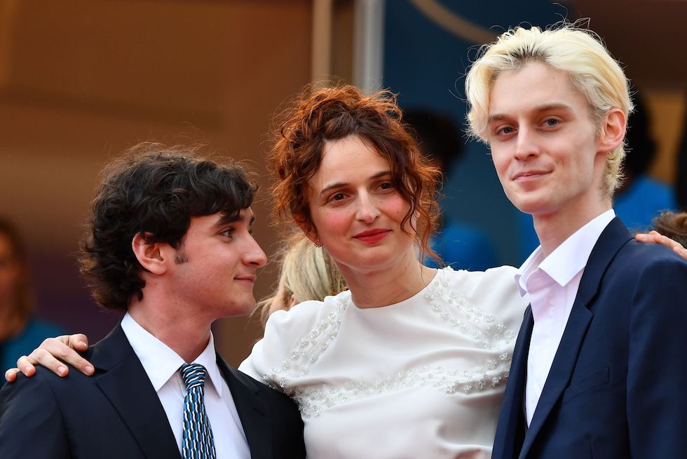 Adriano Tardiolo, Alice Rohrwacher e Luca Chikovani al festival di Cannes. 