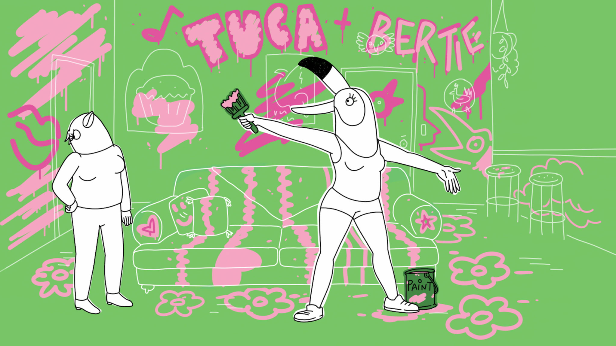 Tuca e Bertie: una scena della serie Netflix di Lisa Hanawalt