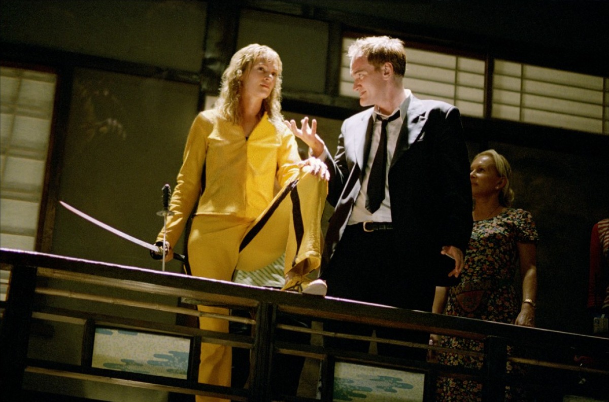 Tarantino e Uma Thurman sul set di Kill Bill