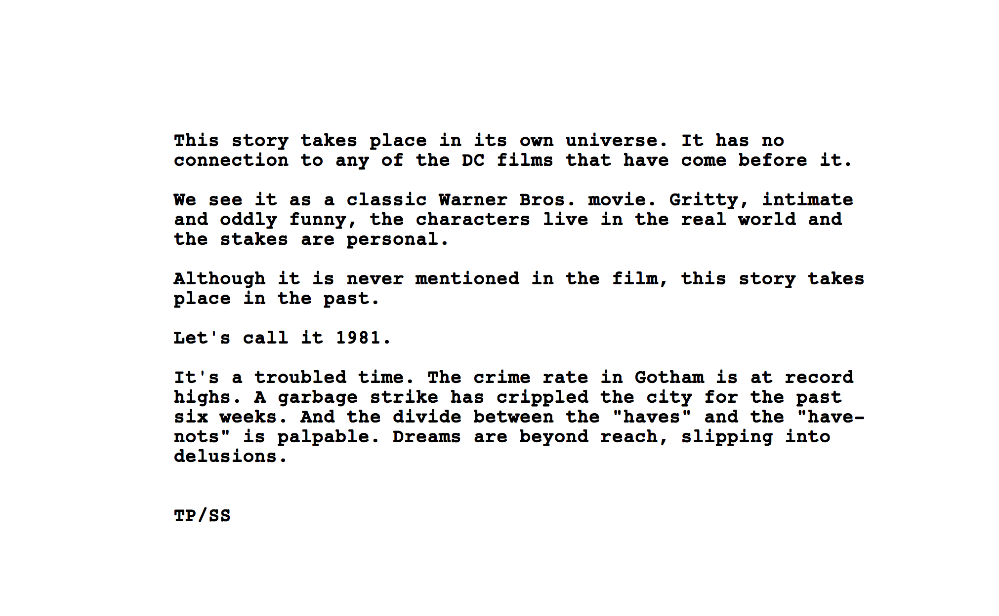 Le sceneggiature dei migliori film dell'anno, da Joker a Jojo Rabbit, image size:2022x1248