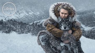 Willem Dafoe e Togo nel banner del film