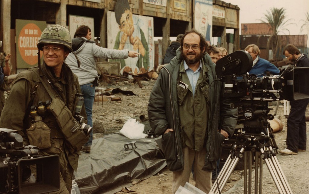 Stanley Kubrick sul set di Full Metal Jacket