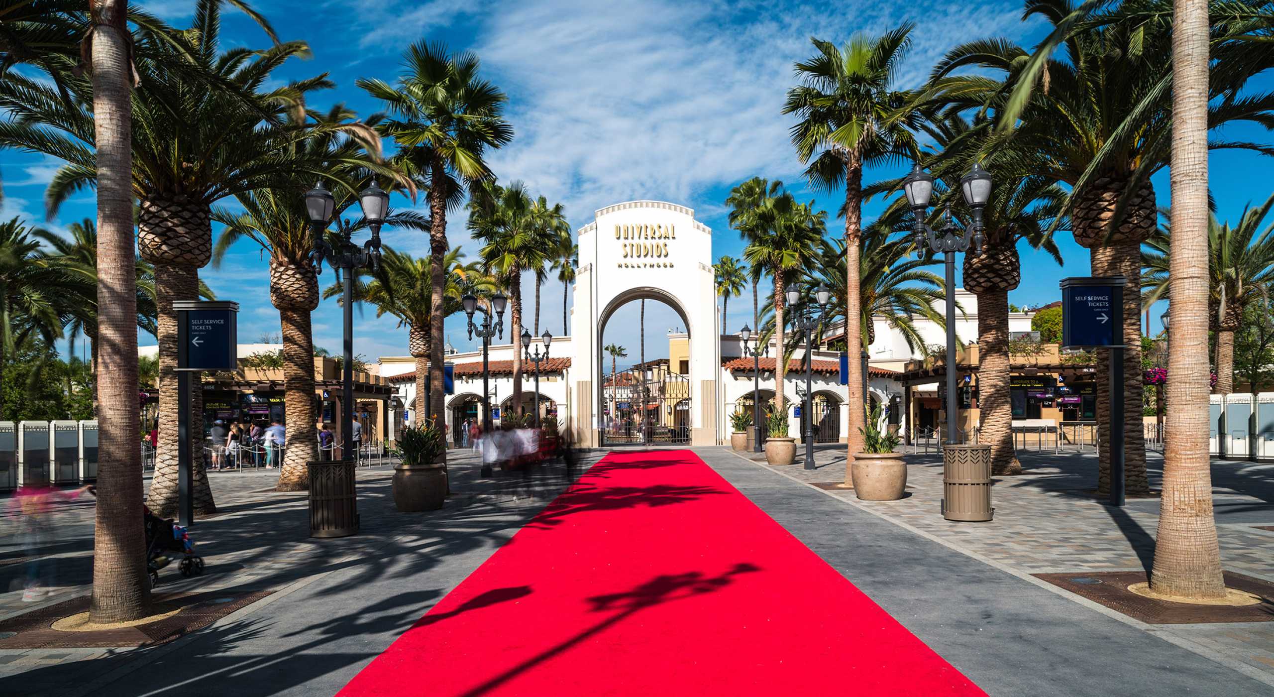 L'entrata degli storici Universal Studios di Hollywood