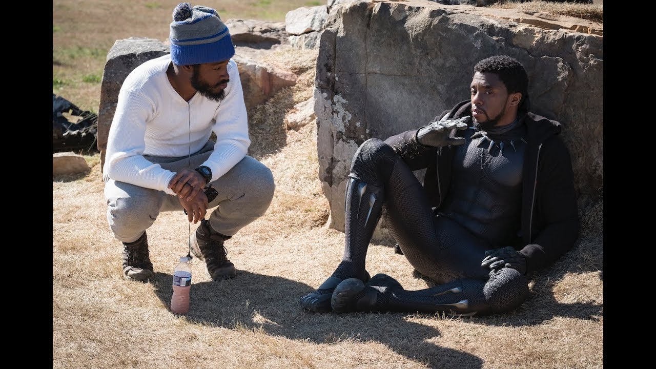 Ryan Coogler e Chadwick Boseman sul set di Black Panther