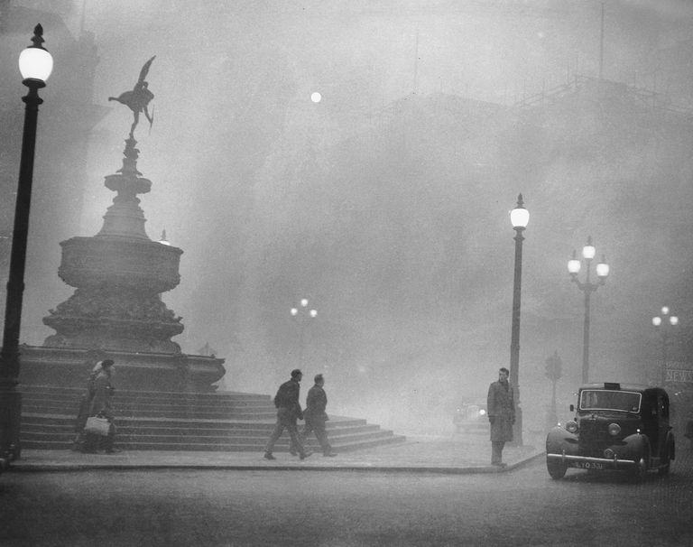 Un'immagine dalla Londra del dicembre 1952