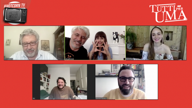 Tutti per Uma: Antonio Catania, Dino Abbrescia, Susy Laude, Laura Bilgeri e Lillo intervistati da Hot Corn