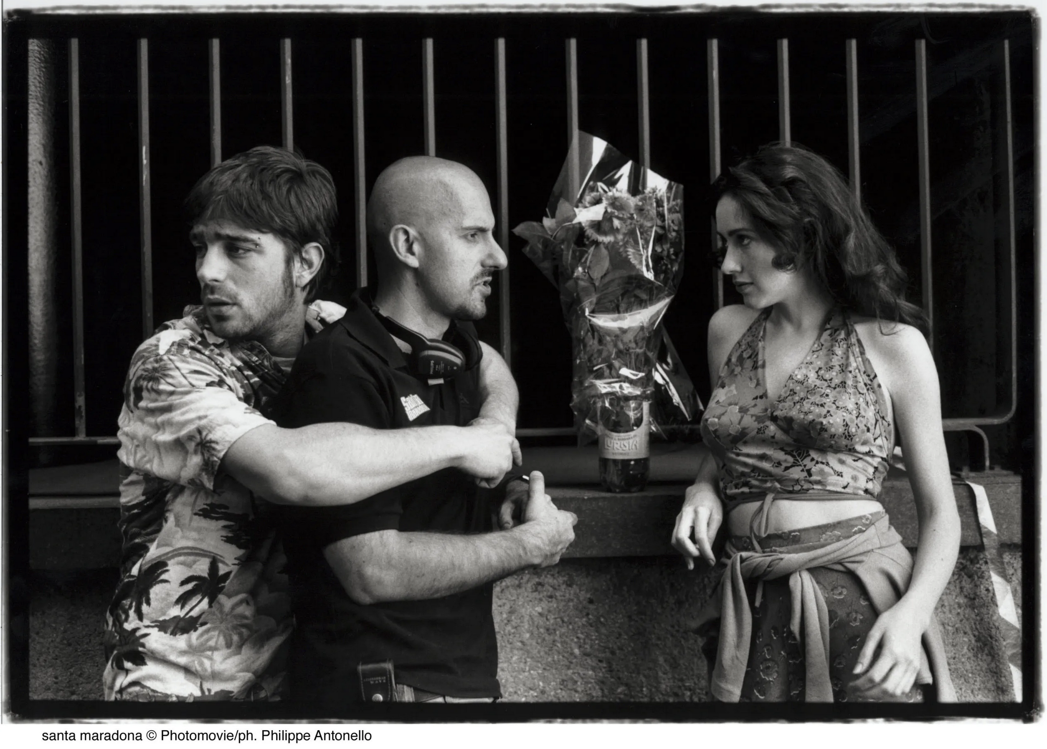 Libero, Marco Ponti e Anita Caprioli sul set di Santa Maradona