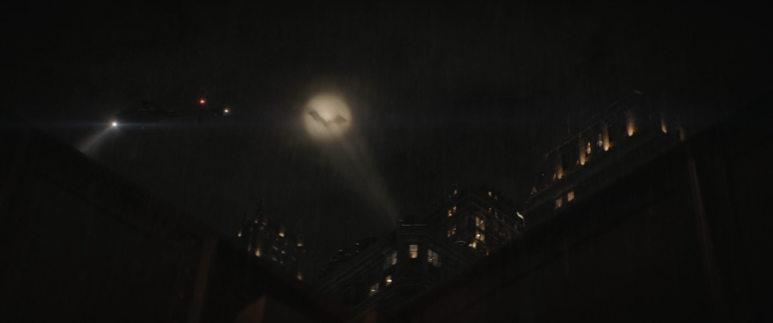 Il Batsegnale su Gotham City