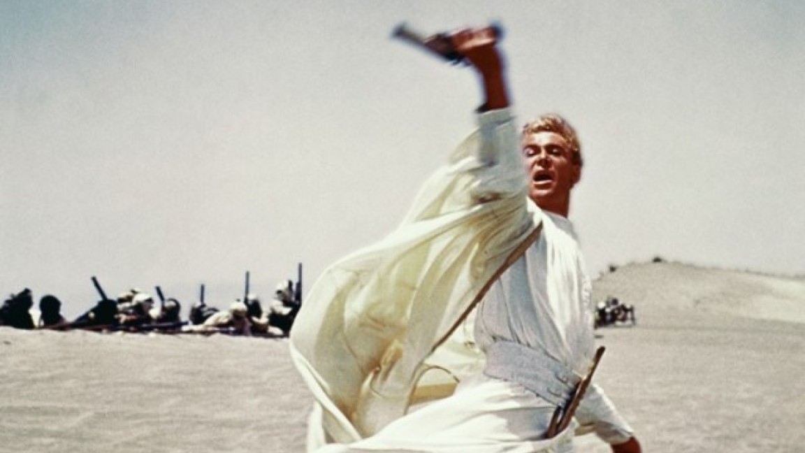 Peter O'Toole in una scena di Lawrence d'Arabia