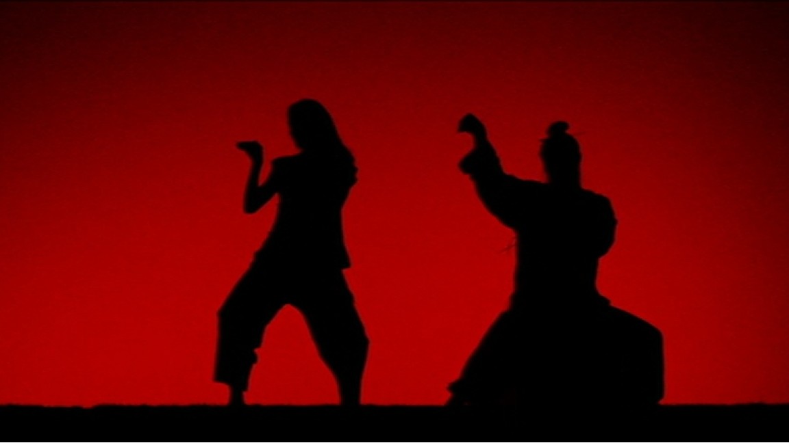 Uma Thurman e Gordon Liu in una scena di Kill Bill Vol.2