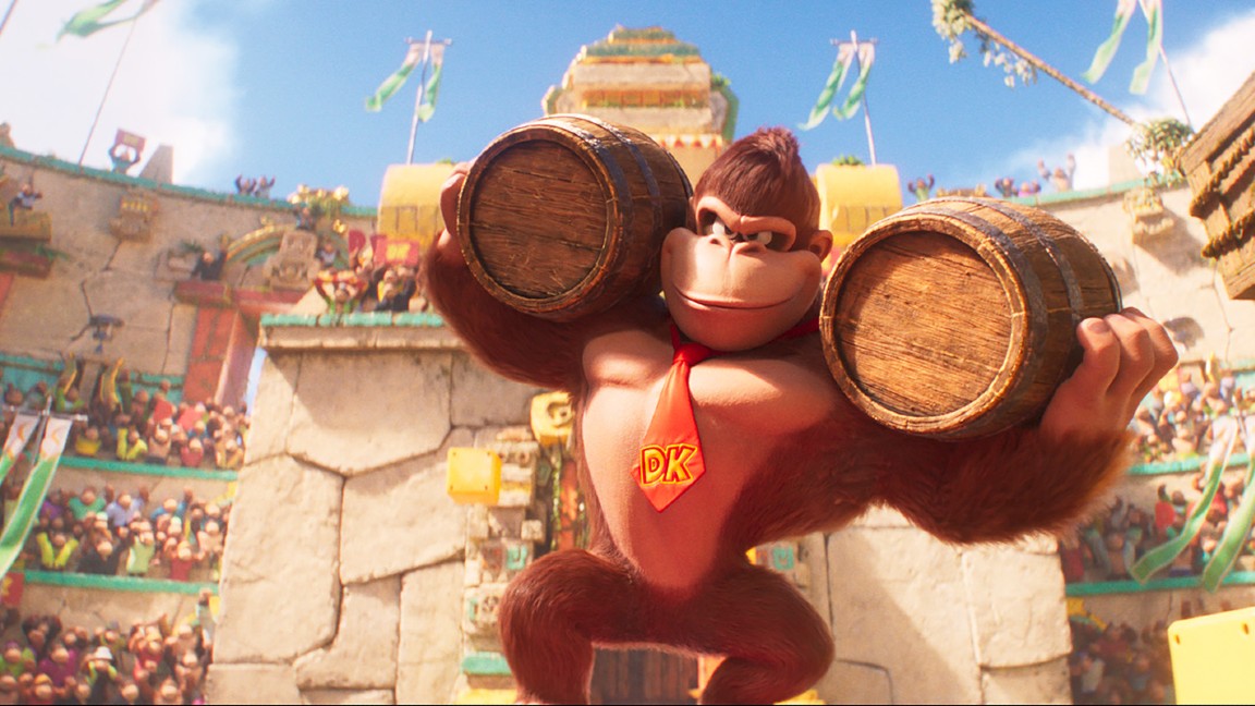 Seth Rogen è Donkey Kong in Super Mario Bros
