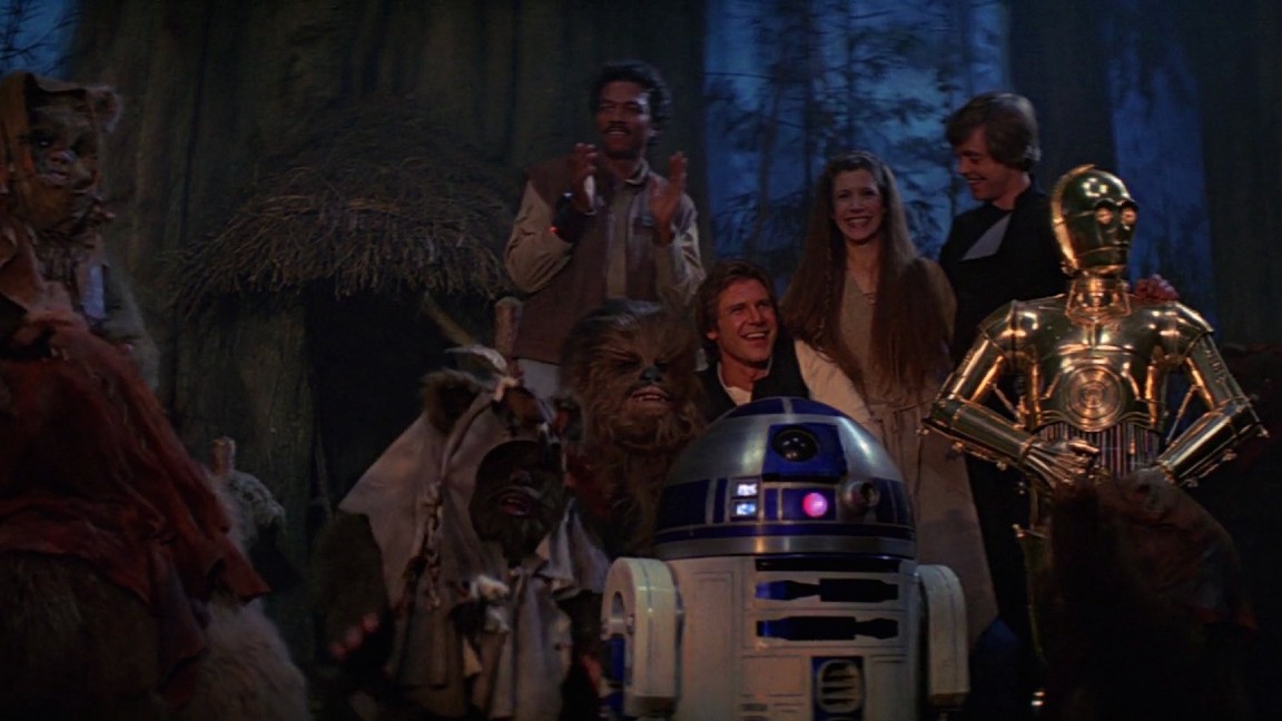 Il climax della trilogia originale di Star Wars, il finale sulle note di Victory Celebration