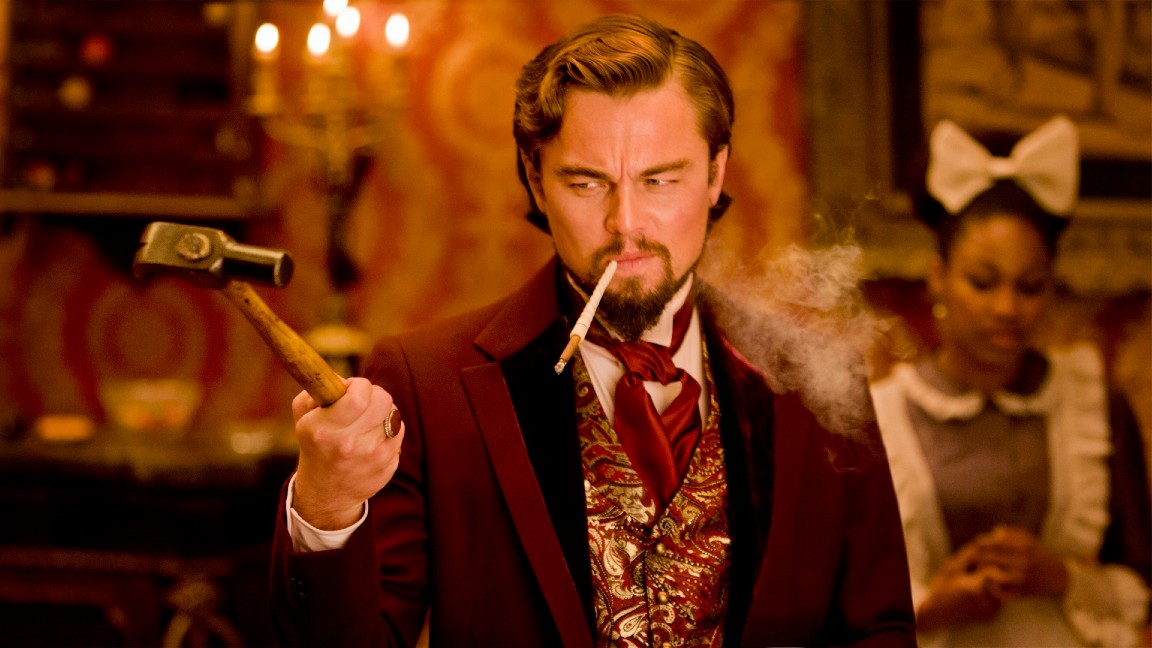 Leonardo DiCaprio in una scena di Django Unchained