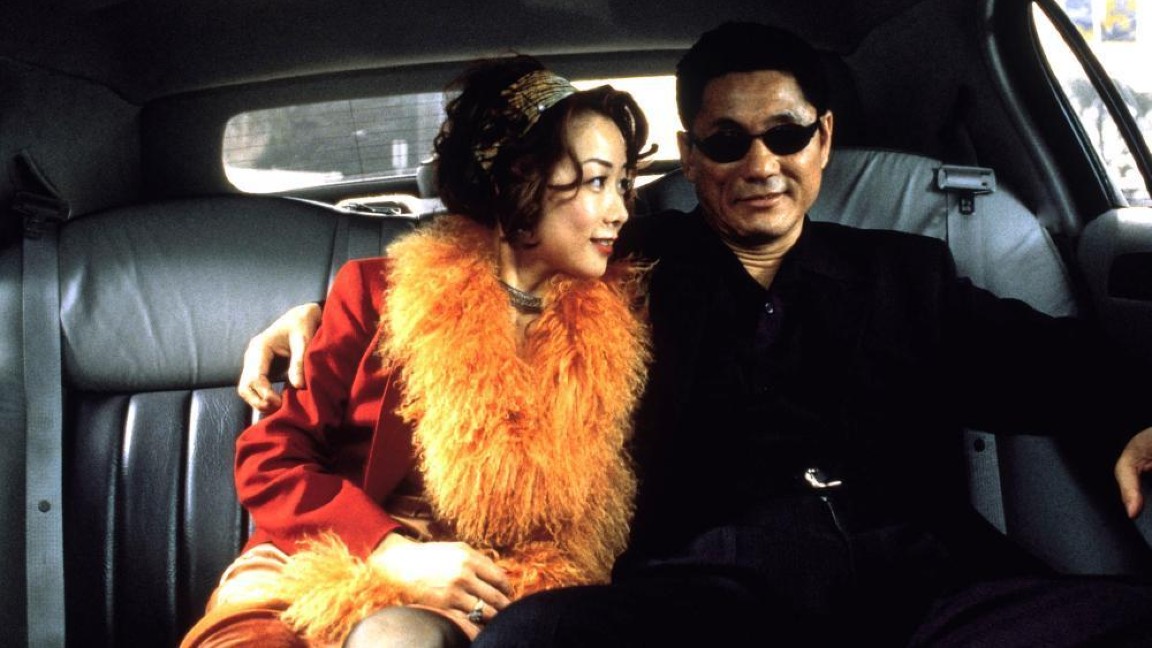 Joy Nakagawa e Takeshi Kitano in una scena del film