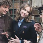 Niels Schneider, Lou de Laâge e Woody Allen sul set di Coup de Chance