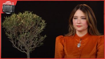 Haley Bennett in un momento della nostra conversazione a proposito di La Vedova di Clicquot