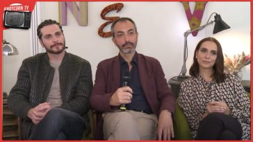 Alessio Lapice, Marco Martani e Lucrezia Guidone durante la nostra conversazione a proposito di Eravamo Bambini