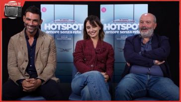 Francesco Arca, Denise Tantucci e Giulio Manfredonia in un momento del nostro incontro a proposito di Hotspot - Amore senza rete