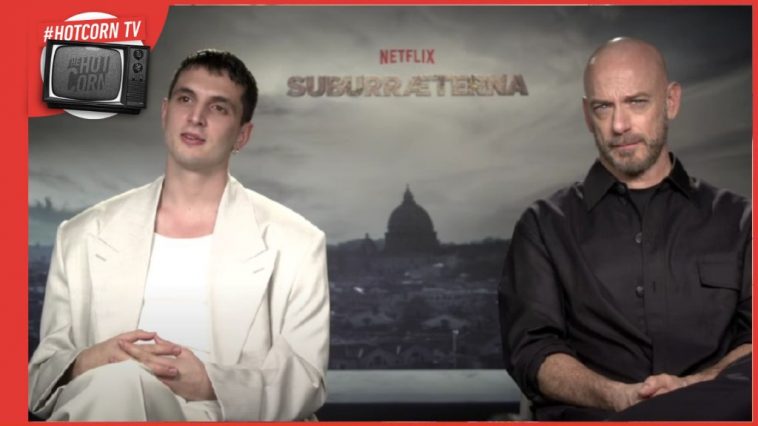 Giacomo Ferrara e Filippo Nigro durante la nostra conversazione a proposito di Suburraeterna, dal 14 novembre su Netflix