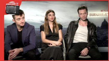 Carlotta Antonelli, Marlon Joubert e Aliosha Massine durante la nostra conversazione a proposito di Suburraeterna, dal 14 novembre su Netflix