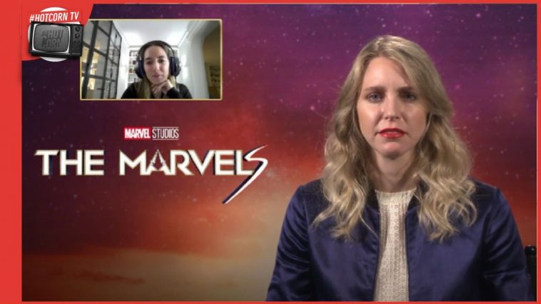 La produttrice Marvel Mary Livanos in un momento della nostra intervista a proposito di The Marvels