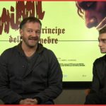 Brando De Sica e Domenico Cuomo durante la nostra intervista a proposito di Mimì - Il principe delle tenebre, al cinema per Indiana Production