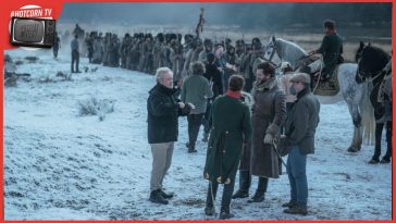 Ridley Scott sul set di Napoleon, al cinema dal 23 novembre