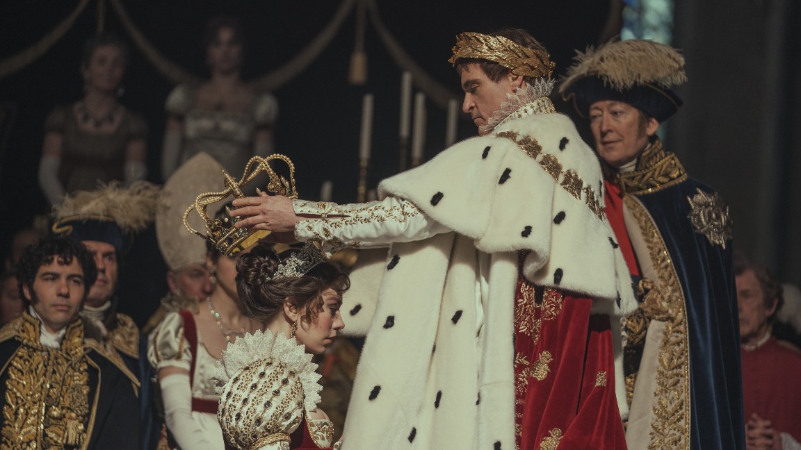 Il momento dell'incoronazione di Napoleone e Giuseppina