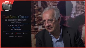 Walter Veltroni in un momento del nostro incontro per parlare di DallAmeriCaruso, al cinema come evento speciale di Nexo Digital e Sony Music nei giorni 20-22 novembre