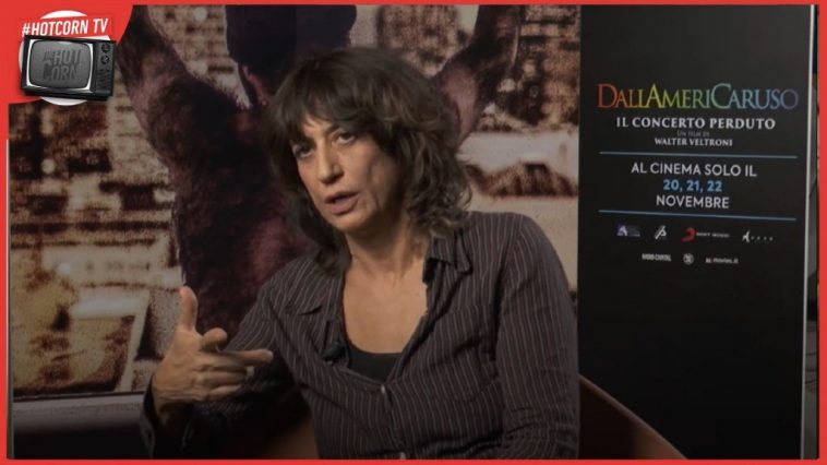 Angela Baraldi in un momento della nostra intervista per parlare di DallAmeriCaruso