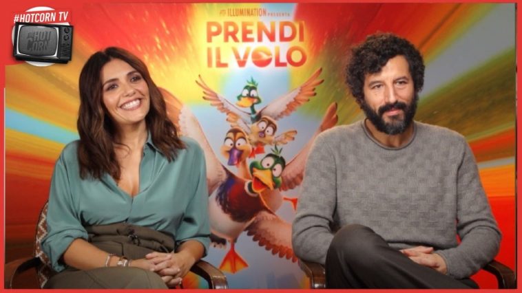 Serena Rossi e Francesco Scianna in un momento della nostra chiacchierata per parlare di Prendi il volo, al cinema dal 7 dicembre