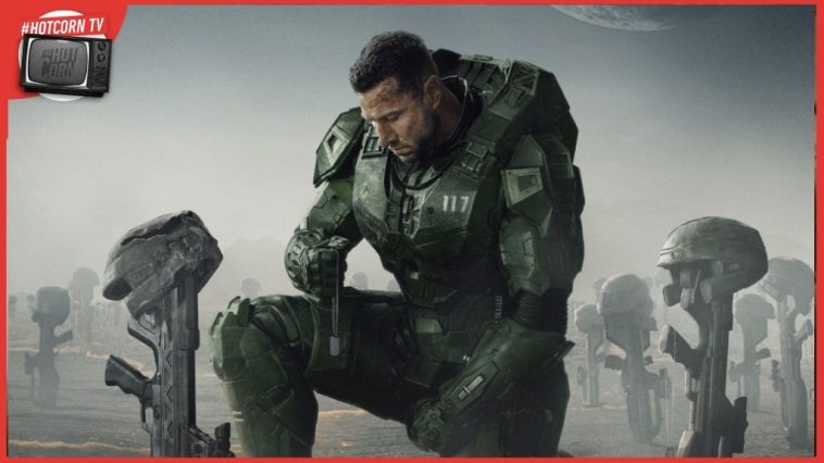 Pablo Schreiber in un'immagine promozionale della seconda stagione di Halo, su Paramount+ dall'8 febbraio