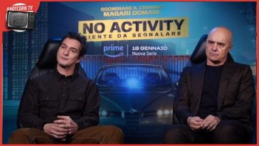 Alessandro Tiberi, Luca Zingaretti in un momento della nostra intervista per parlare di No Activity - Niente da segnalare. Su Prime Video