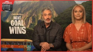 Taika Waititi e Jaiyah Saelua in un momento del nostro incontro per parlare di Chi Segna Vince, ora al cinema
