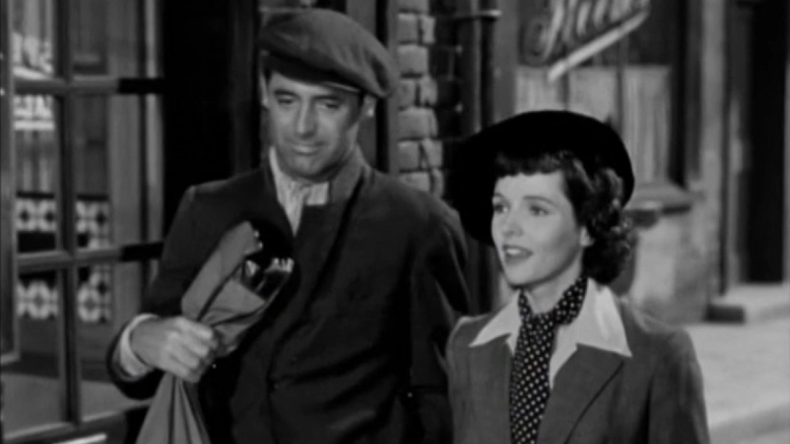 Cary Grant e Jane Wyatt in un momento del film