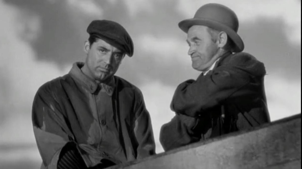 Cary Grant e Barry Fitzgerald nel climax de Il Ribelle