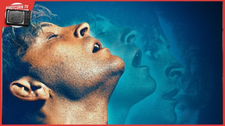 Alessandro Borghi è Rocco Siffredi in un'immagine promozionale di Supersex, dal 6 marzo su Netflix
