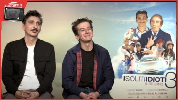 Francesco Mandelli e Fabrizio Biggio in un momento della nostra intervista per parlare di I Soliti Idioti 3, al cinema dal 25 gennaio