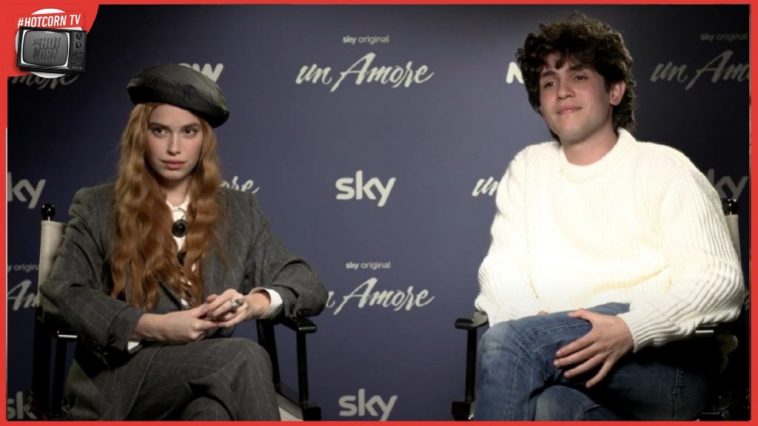 Beatrice Fiorentini e Luca Santoro in un momento della nostra intervista per parlare di Un Amore, su Sky e Now dal 16 febbraio