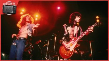Robert Plant, Jimmy Page e una scena di Led Zeppelin - The Song Remains The Same, al cinema come evento speciale il 25, 26 e 27 marzo con Nexo Digital