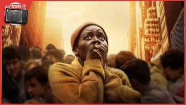 Lupita Nyong'o in un estratto del poster promozionale di A Quiet Place: Giorno Uno di Michael Sarnoski, al cinema dal 27 giugno con Eagle Pictures