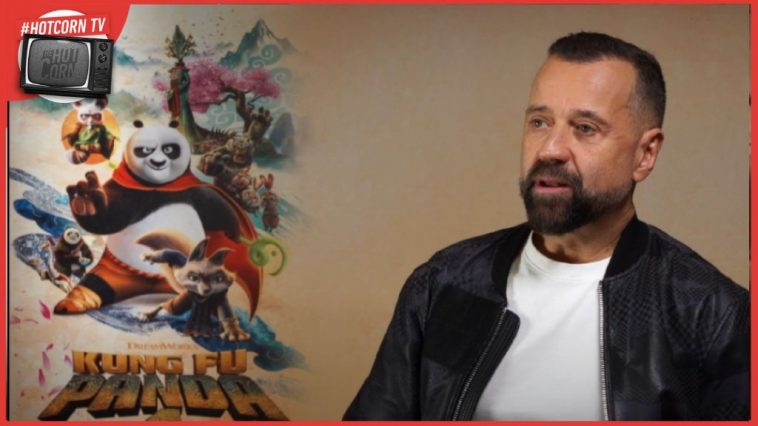 Fabio Volo in un momento della nostra intervista per parlare di Kung Fu Panda 4 e dell'esperienza di doppiare Po, al cinema dal 21 marzo