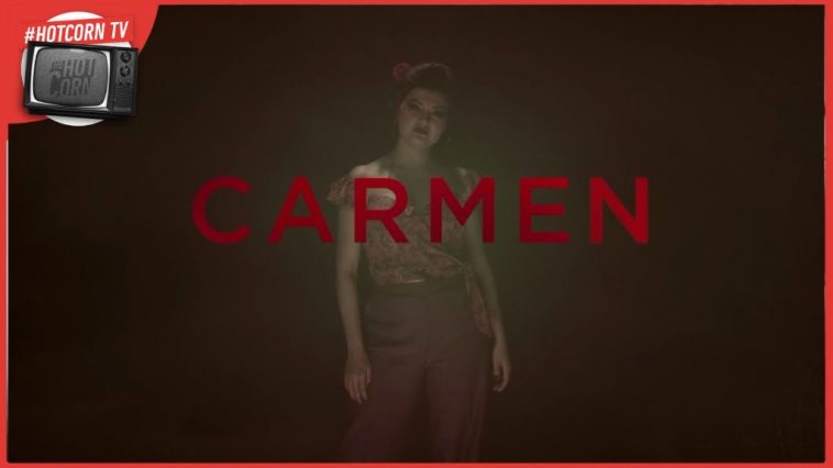 Il mezzosoprano Aigul Akhmentshina al centro della scena di Carmen, per la regia teatrale di Damiano Micheletto, al cinema l'1 maggio con Nexo Digital