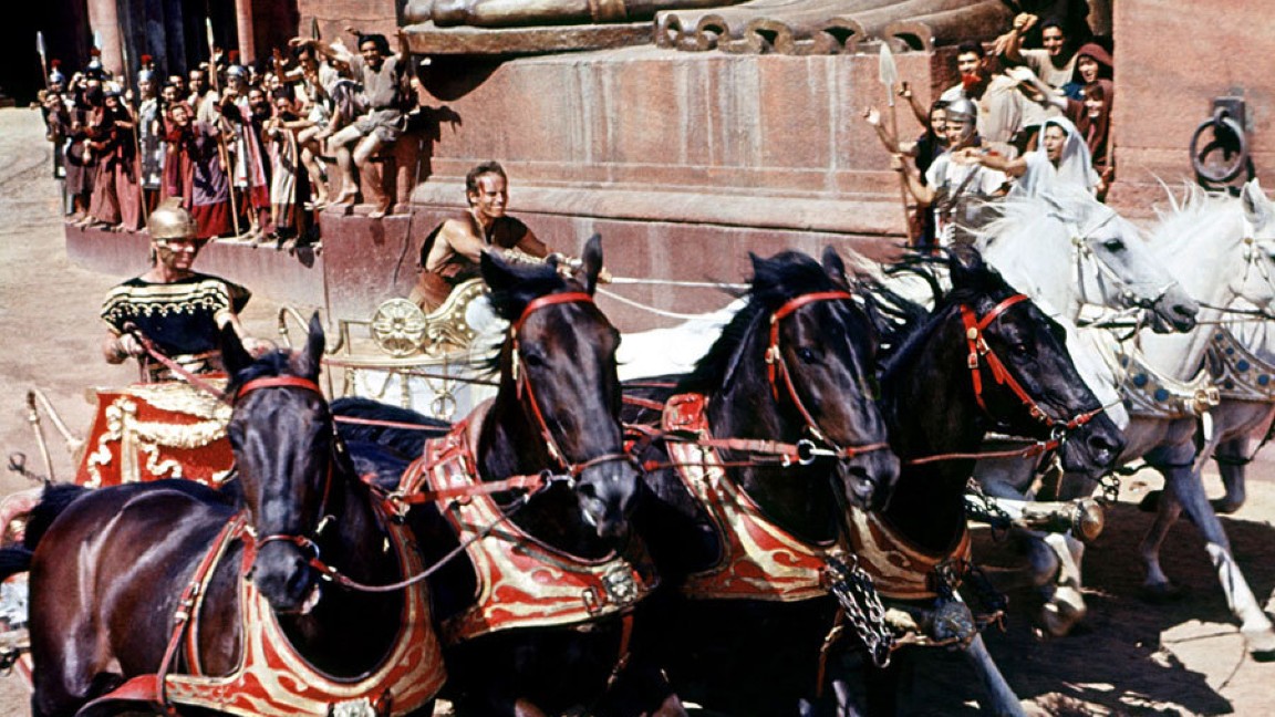 La scena madre di Ben-Hur: la corsa delle quadrighe al Circo di Gerusalemme
