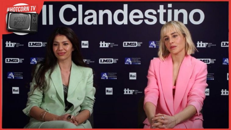 Alice Arcuri e Lavinia Longhi in un momento della nostra intervista per parlare de Il Clandestino, in onda su Rai 1 a partire dall'8 aprile