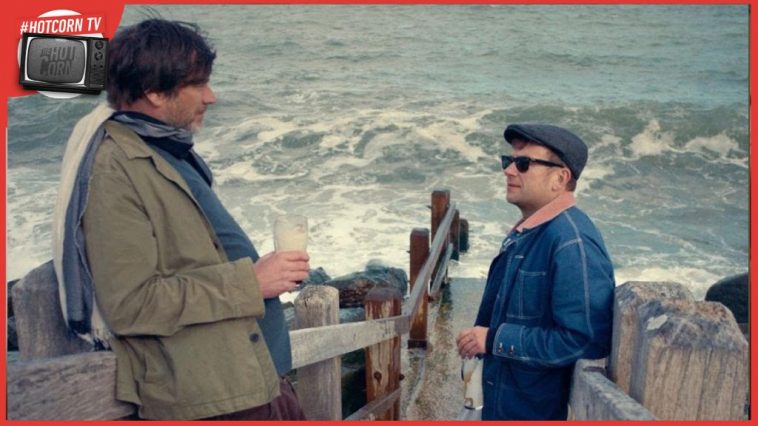 Graham Coxon e Damon Albarn in una scena del documentario Blur: To The End, prossimamente al cinema