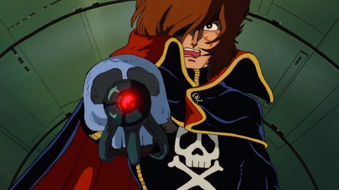 Capitan Harlock in una delle battute finali di Capitan Harlock: L'Arcadia della mia Giovinezza