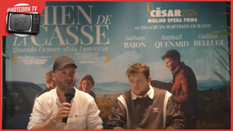 Jean-Baptiste Durand e Anthony Bajon in un momento della nostra intervista per parlare di Chien de la Casse, ora al cinema con No.Mad Entertainment