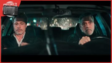 Brad Pitt e George Clooney in una scena di Wolfs, un film di Jon Watts. Dal 27 settembre su Apple TV+